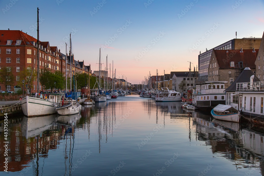 Beautiful evening in Copenhagen, Denmark