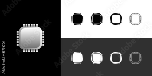 CPU icon set
