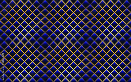 Blue and gold luxury background. Vector illustration.