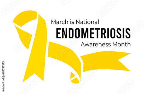 National Endometriosis Awareness Month. Vector illustration on white