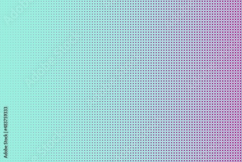 Trendy concept vector abstract comics pop art style blank layout template with fashionable pink curly square pattern on turquoise background. For design, empty bubble, illustration comic book design.