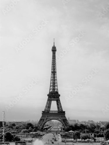 Eiffel in black and white