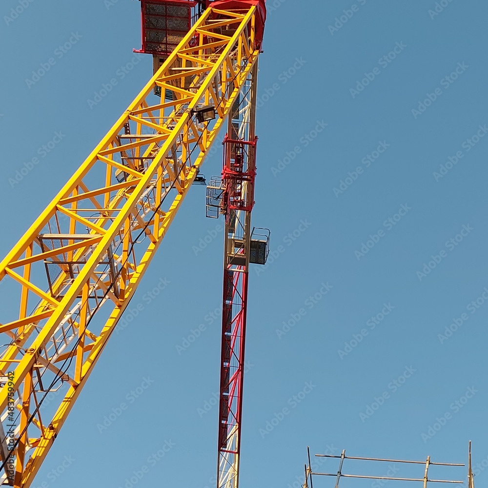construction site with crane construction site with crane