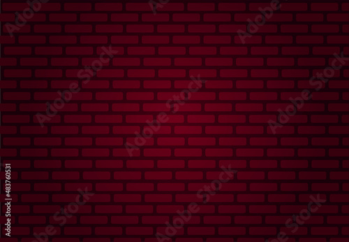 dark red brick wall vector illustration background 