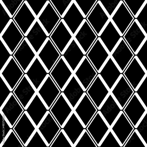 Seamless mosaic pattern. Rhombuses ornament. Lozenges grid background. Ancient ethnic motif. Grate wallpaper. Parquet backdrop. Digital paper, web design, textile print. Diamonds vector illustration.