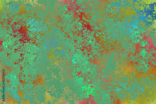 Colorful abstract pattern metallic effect wallpaper