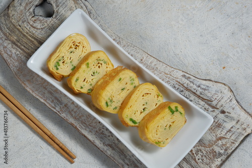 tamagoyaki - Japanese rolled omelette  photo