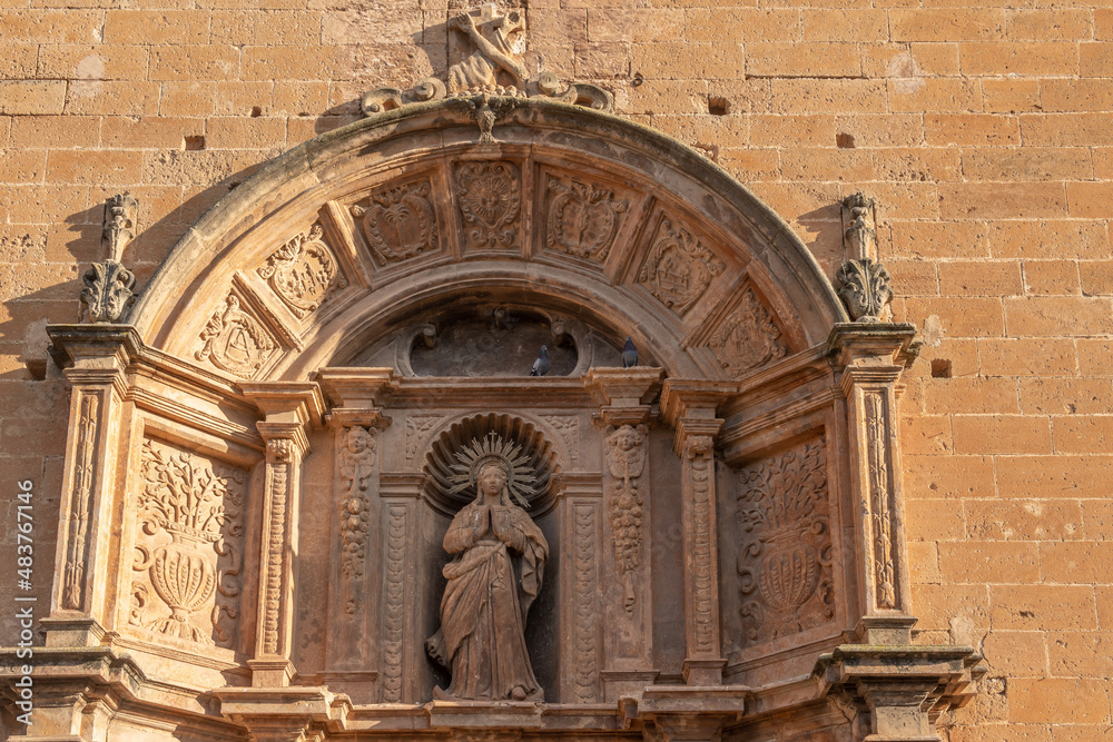 Main facade of the Cloister of Sant Bonaventura