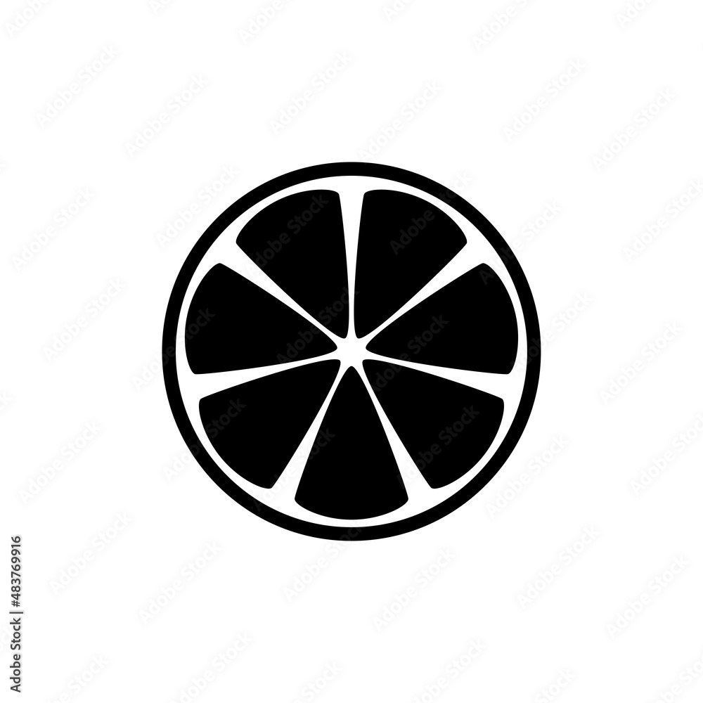 Orange fruit icon vector design templates
