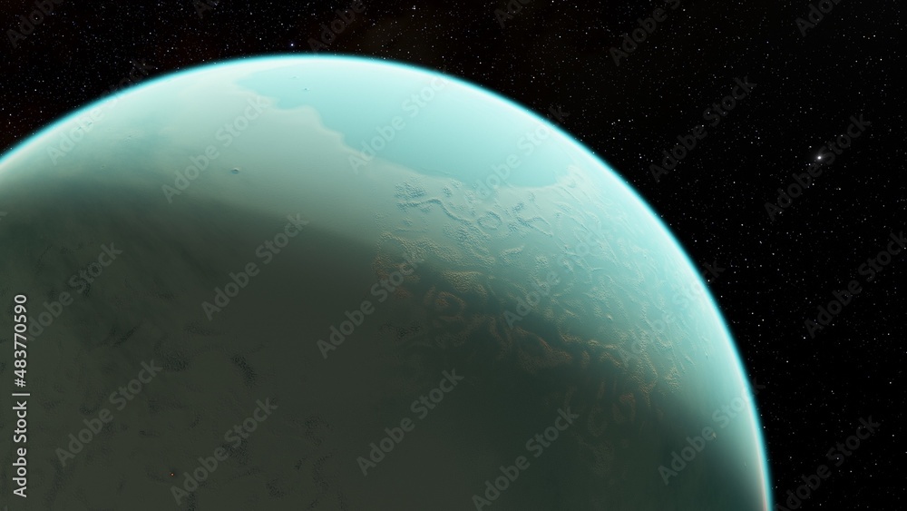 Abstract planets and space background