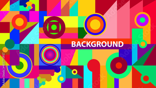 Modern Abstract Geometric Background. For landing page, banner, and social media