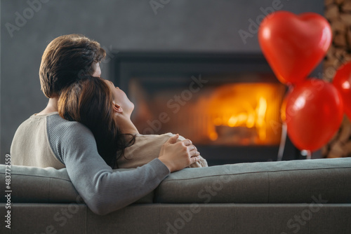 Obraz na plátně couple on valentine's day