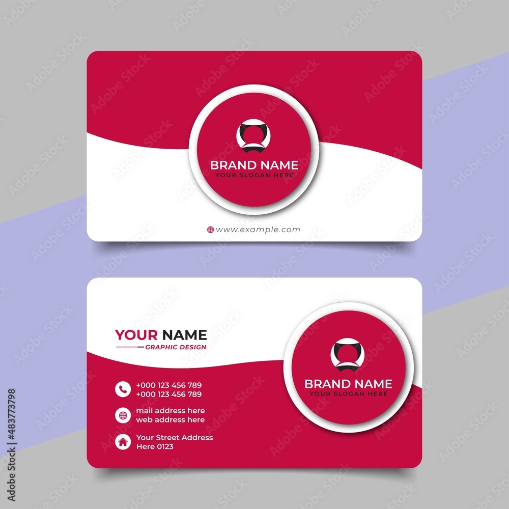 Obraz premium Creative Modern Professional Business card Vector Design