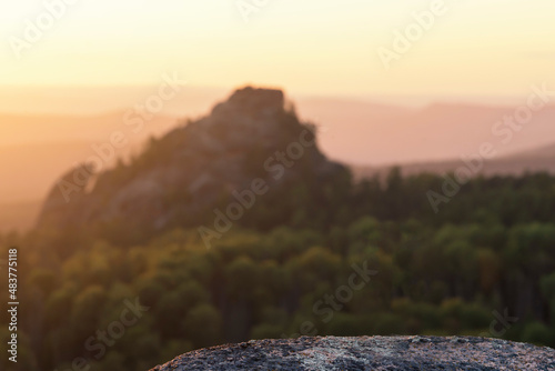 Canvas Print mockup background of nature outdoor