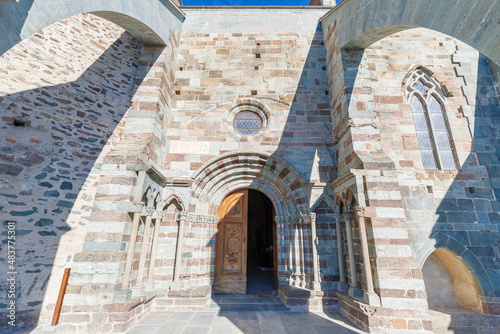 Sacra di San Michele, ancient monastery in Northern Italy. photo