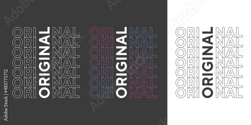 Original new stock text effect professional typography tshirt design for print