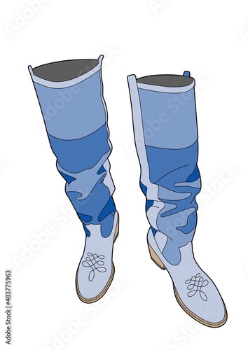 Big gray boots