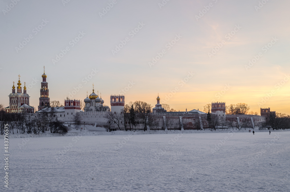 Obraz premium Novodevichy convent in Winter