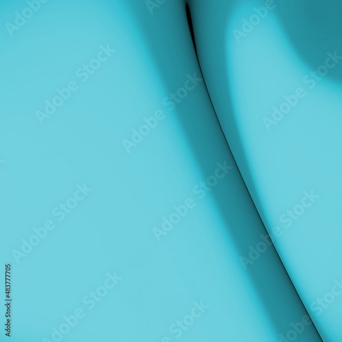 3d illustration mint fabric silk background