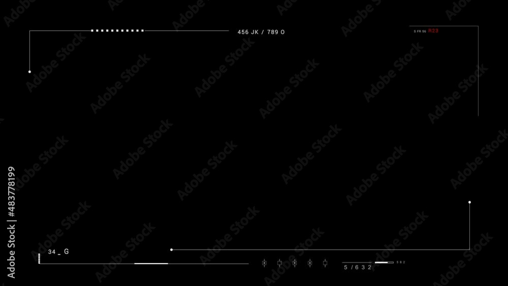 HUD Frame.Camera vewfinder HUD.Technology HUD data display.Control panel HUD technological infographic.