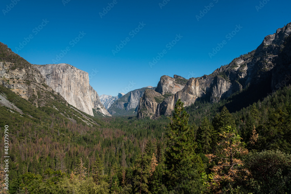 Viewpoint at Yosemite national park