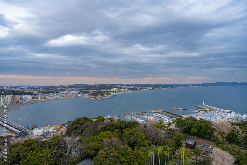 神奈川県藤沢市江の島　展望台から見た景色