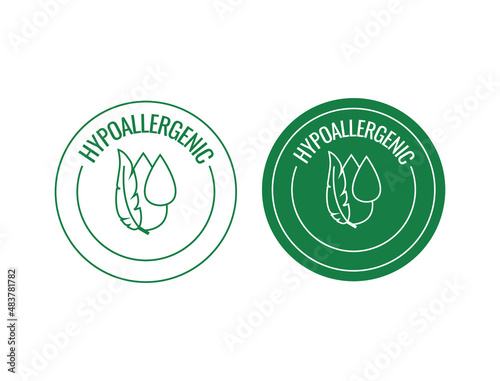 hypoallergenic icon vector illustration 