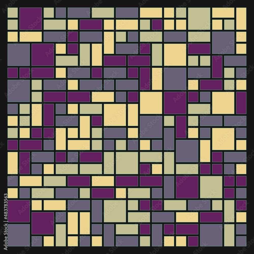 Offset Quads generative art background art illustration Offset Quads generative art background art illustration