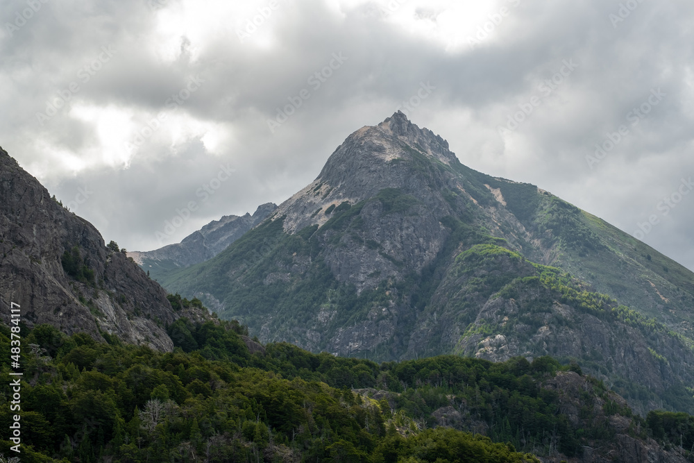 View of Mountain peak in nature.

