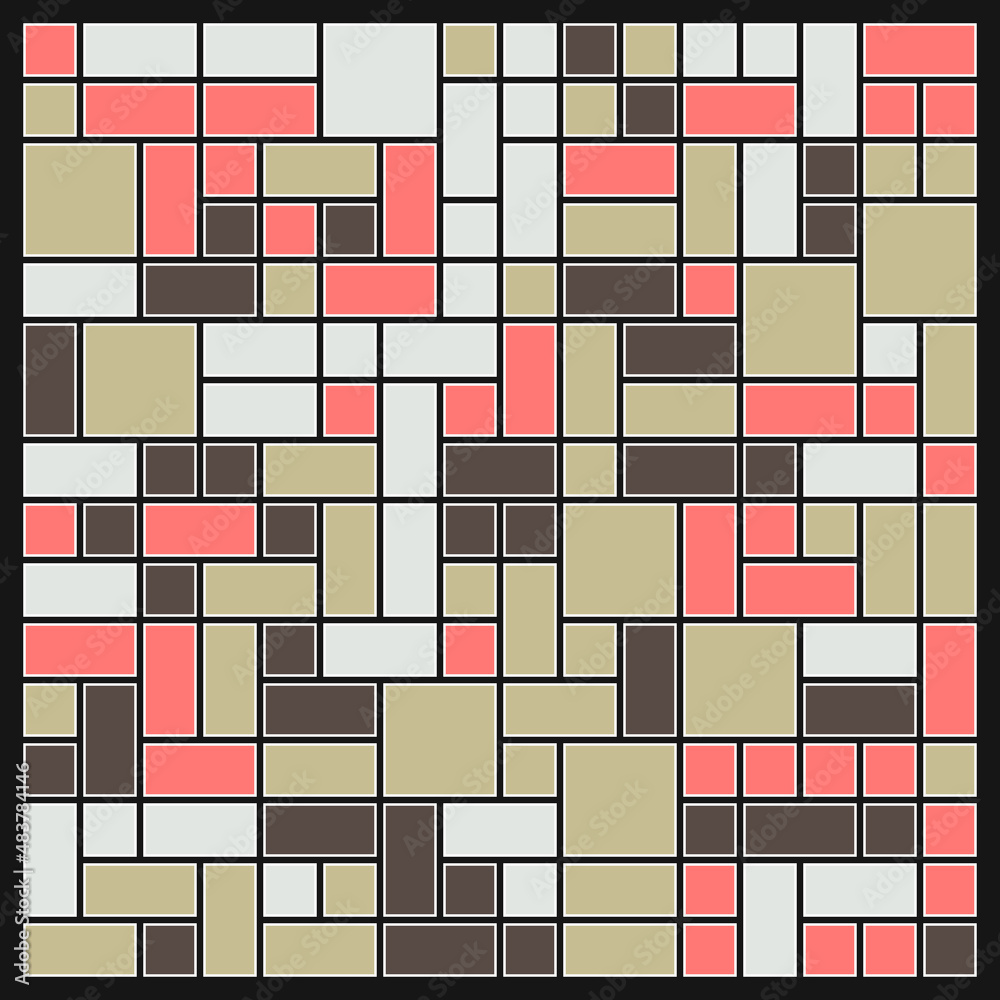 Offset Quads generative art background art illustration Offset Quads generative art background art illustration