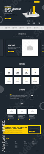 Digital Agency Website UI | Landing Page Design from Website | Template  |  Blog | Services | Corporate User Interface | Responsive Blank | UI UX Design