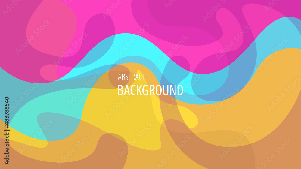 Abstract colorful liquid fluid background. Modern concept for summer collection.