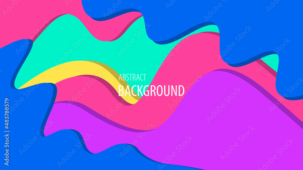 Fototapeta premium Abstract colorful liquid fluid background. Modern concept for summer collection.