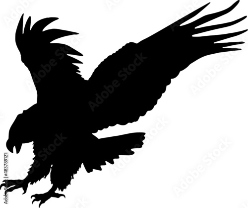 Eagle EPS, Eagle Silhouette, Eagle Vector, Eagle Cut File, Eagle Vector