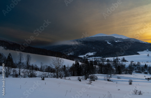 Fototapeta Naklejka Na Ścianę i Meble -  Bieszczady, Polska , połonina , góry, Karpaty