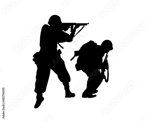 soldier Silhouette vector