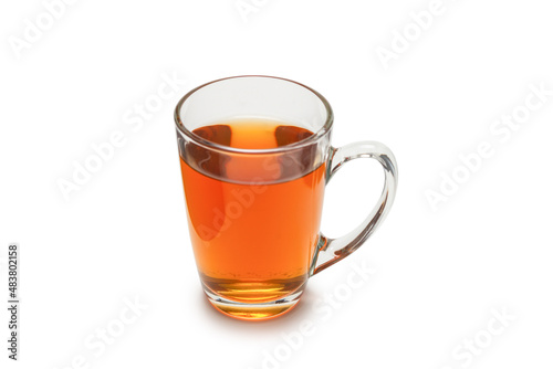 A cup of tea isolated on white background.