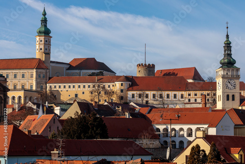 Mikulov cityscape in Czech Republic photo