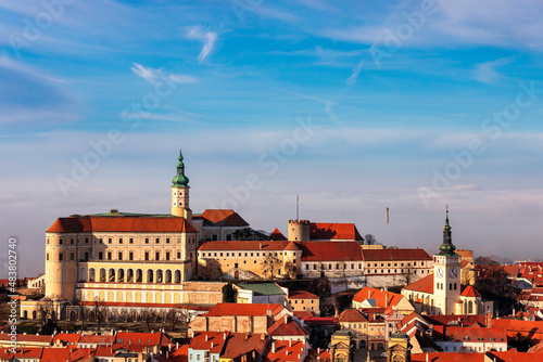 Mikulov cityscape in Czech Republic