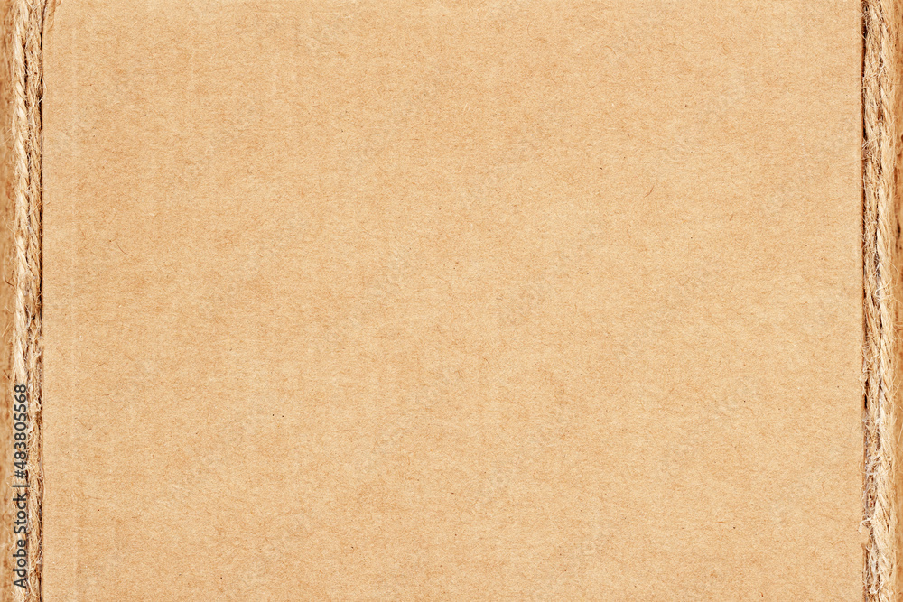 Background of cardboard with frame. Natural texture paper Background of cardboard with frame. Natural texture paper