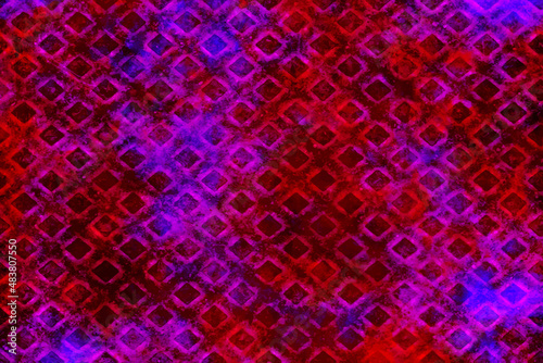 Colorful geometric sureface metallic abstract