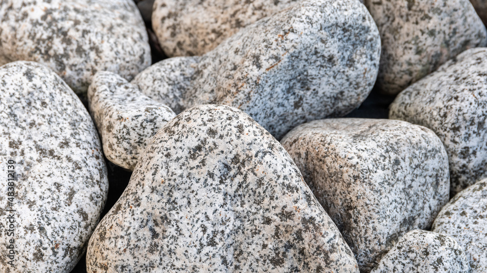 Detail of small stones in the garden Detail of small stones in the garden