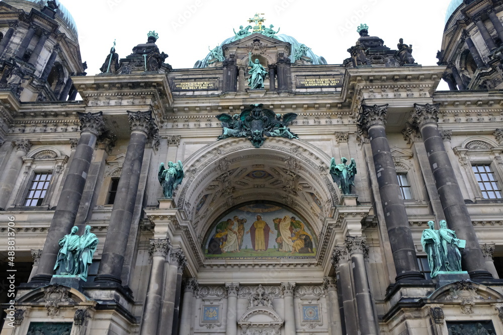Facade of the Berliner Dom or Berlin Cathedral, Germany