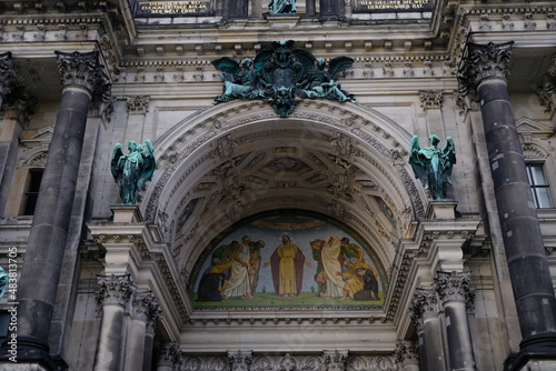 Facade of the Berliner Dom or Berlin Cathedral, Germany