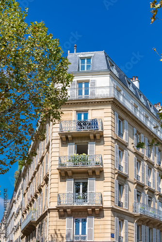 Paris, beautiful buildings in the 7th arrondissement, avenue de Breteuil, an upscale neighborhood 
 photo