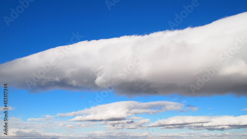 Long cumulus cloud above Palm Springs