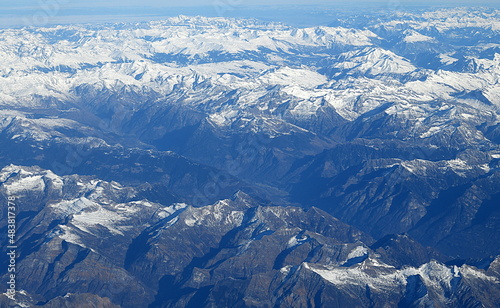 vue aérienne....alpes italo-suisse © rachid amrous