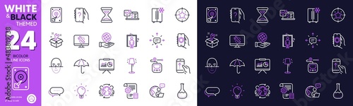 Refrigerator, Ask question and Elevator line icons for website, printing. Collection of Sms, Settings blueprint, Time icons. Chemistry lab, Metro, Swipe up web elements. Outsource work. Vector
