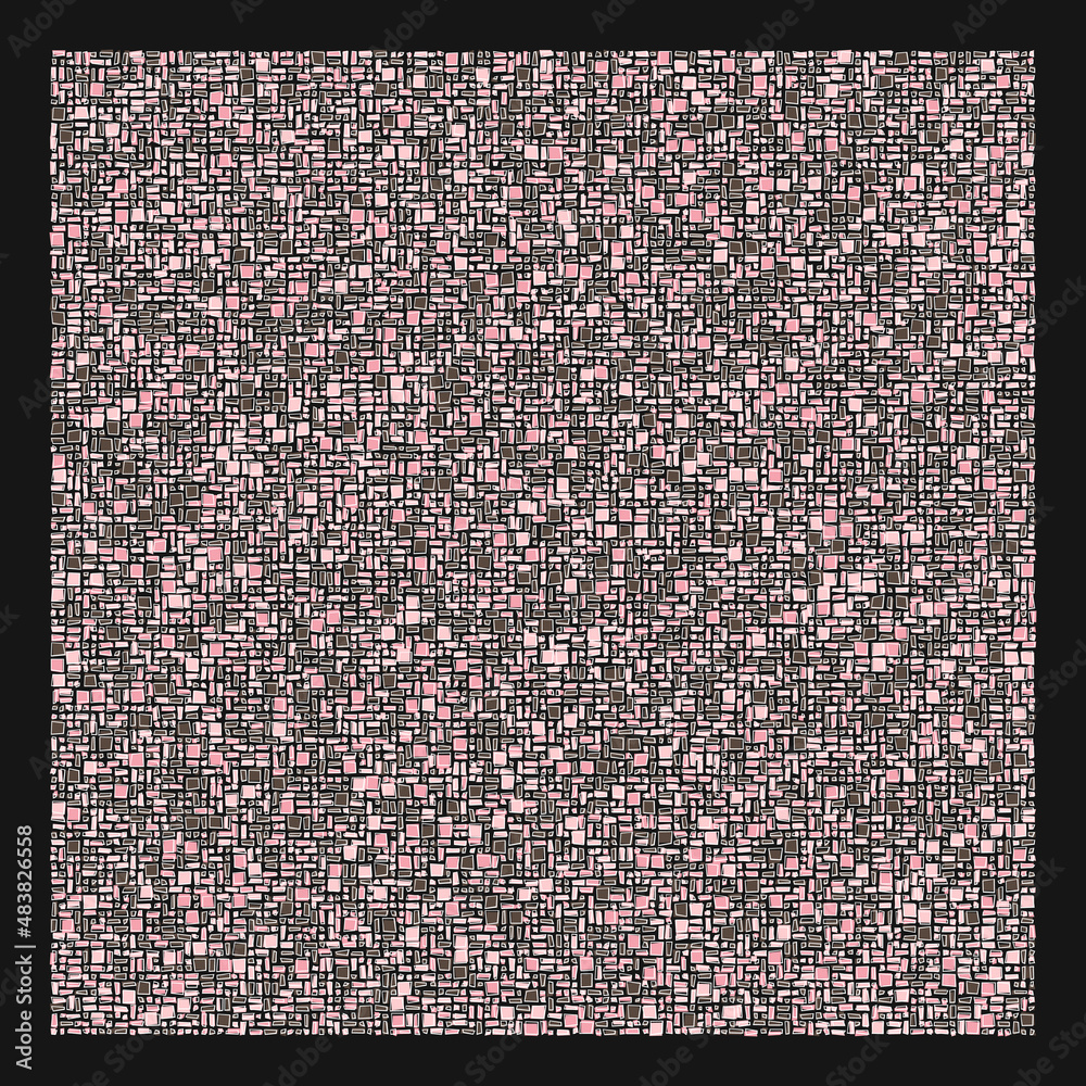 Fototapeta premium Offset Quads generative art background art illustration
