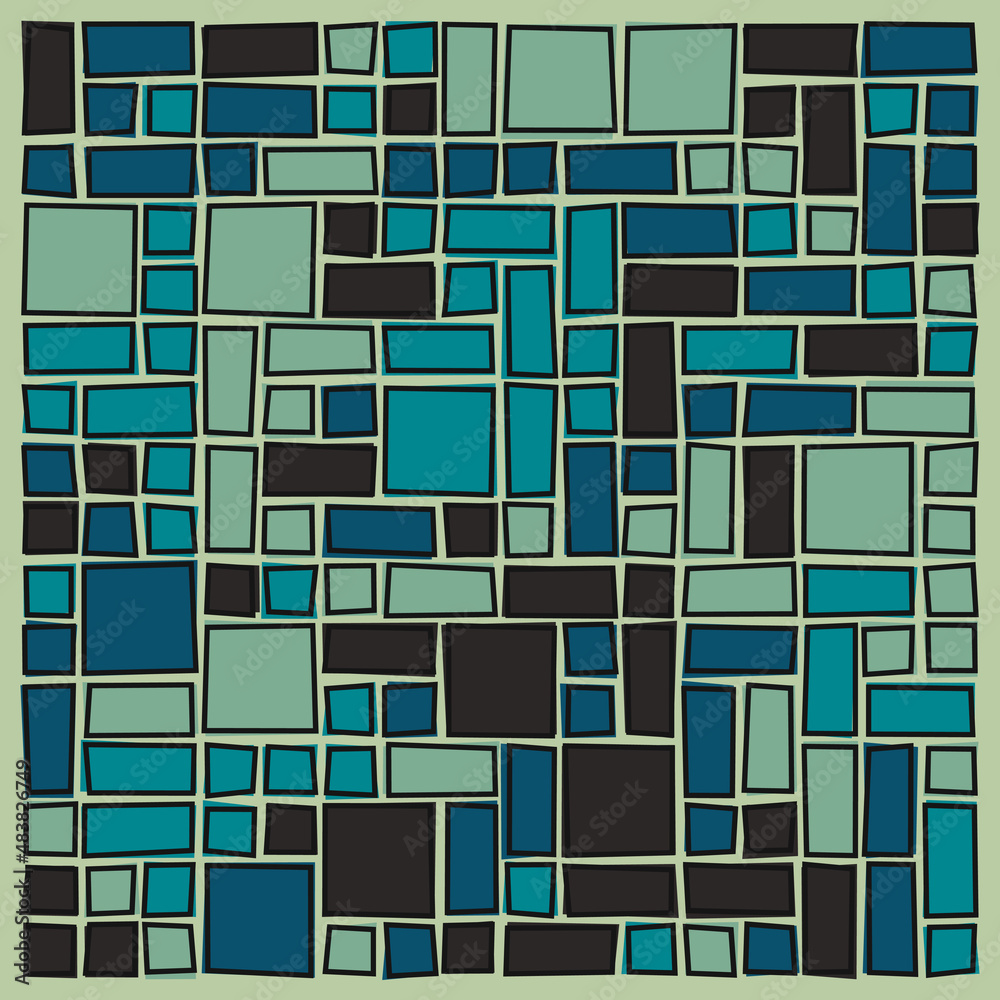 Offset Quads generative art background art illustration Offset Quads generative art background art illustration